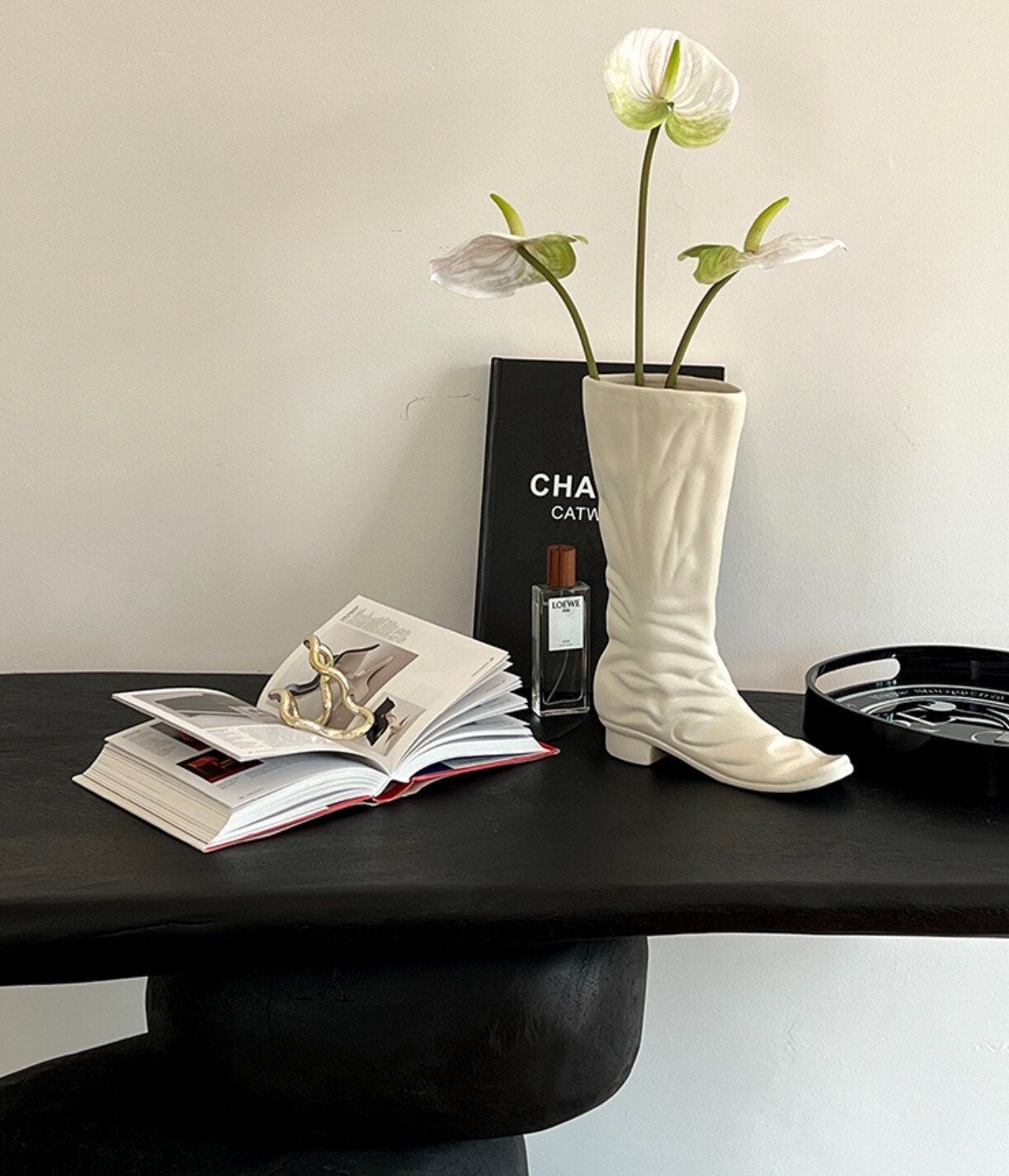 Boots Shaped Ceramic Vase