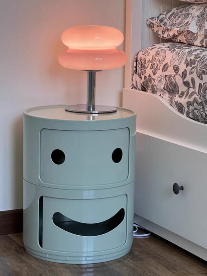 Smile Face Side Table Storage Cabinet