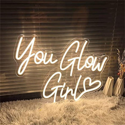 You Glow Girl Neon Sign