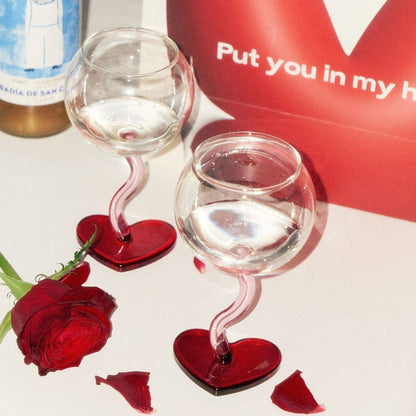 Heart Wine Glass Goblet