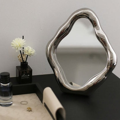 Wave Shaped Makeup Mirror