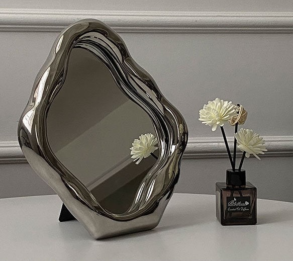 Wave Shaped Makeup Mirror