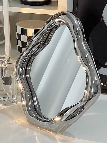 Wave Shaped Makeup Mirror