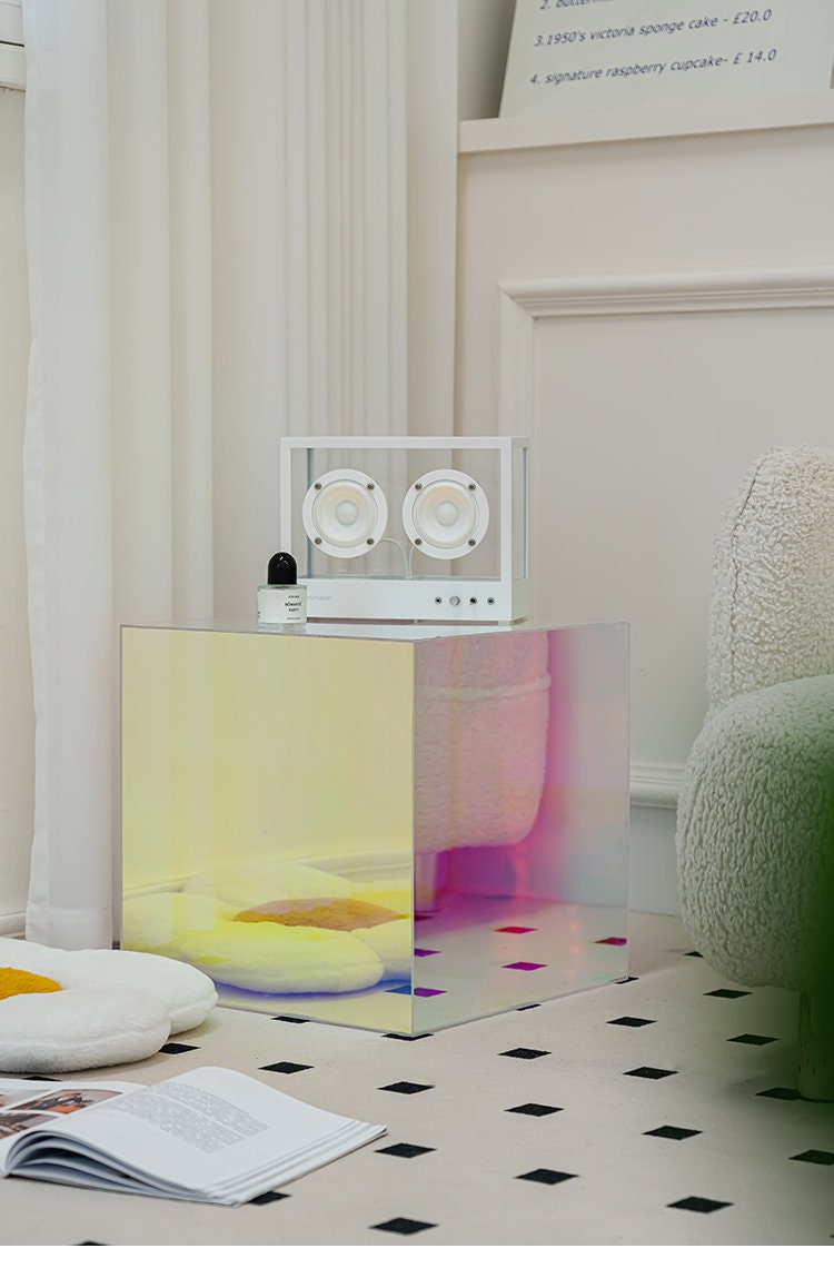 Modern Cube Acrylic Side Table