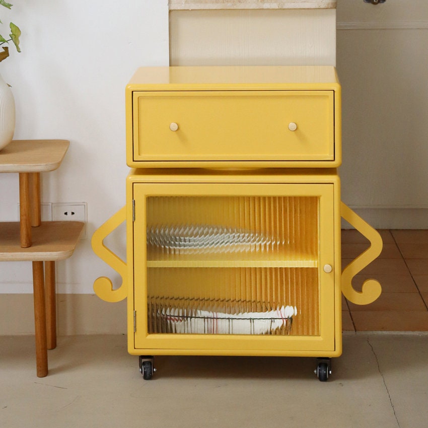 Robot Side Table Storage Cabinet