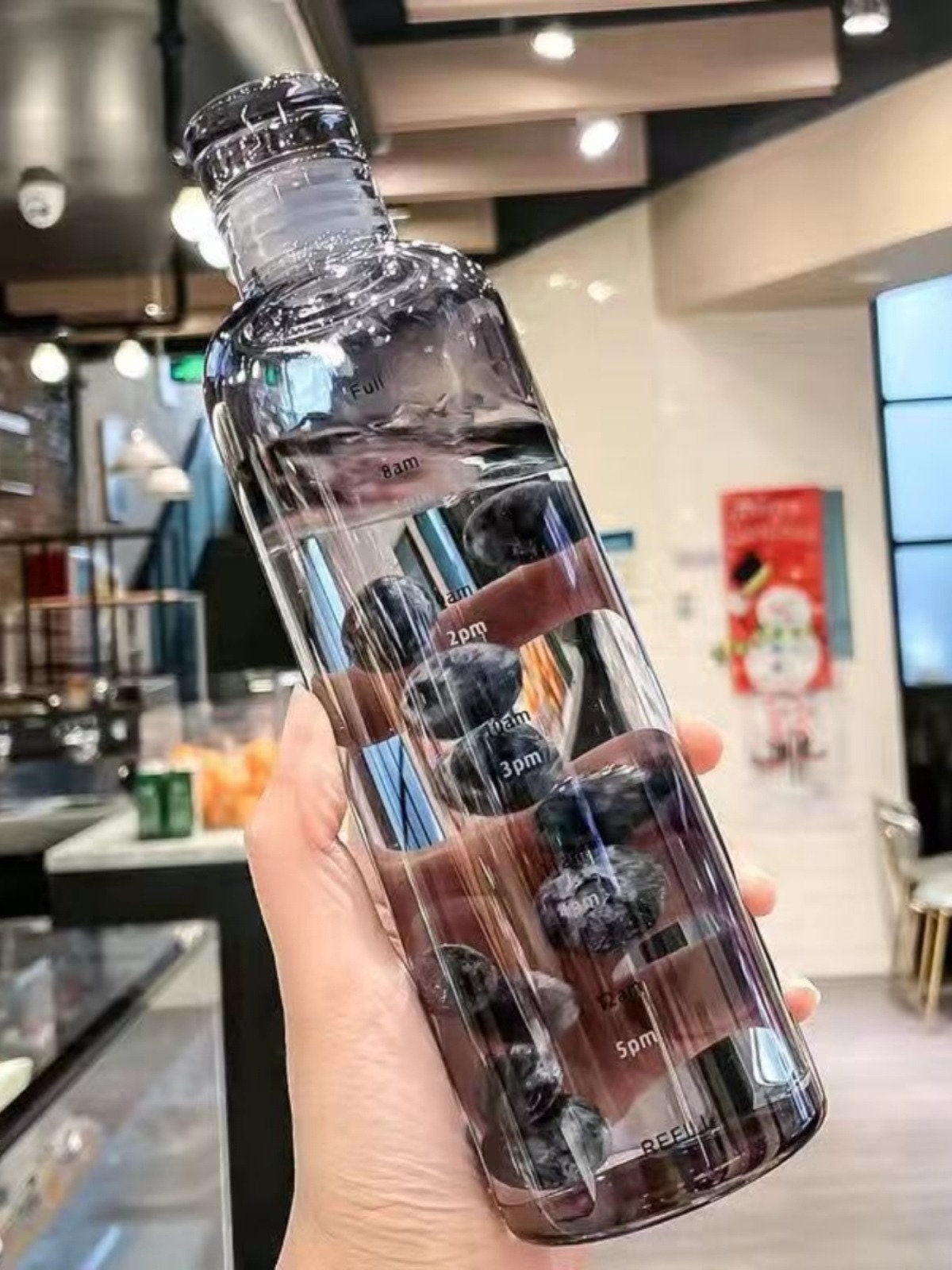 Timer Plastic Water Bottle