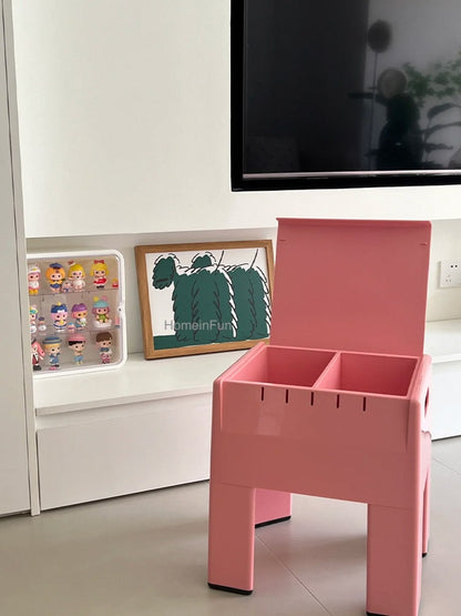 Playful Storage Stool Side Table