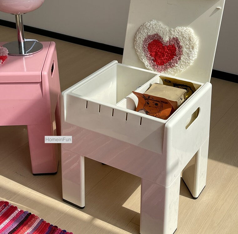 Playful Storage Stool Side Table