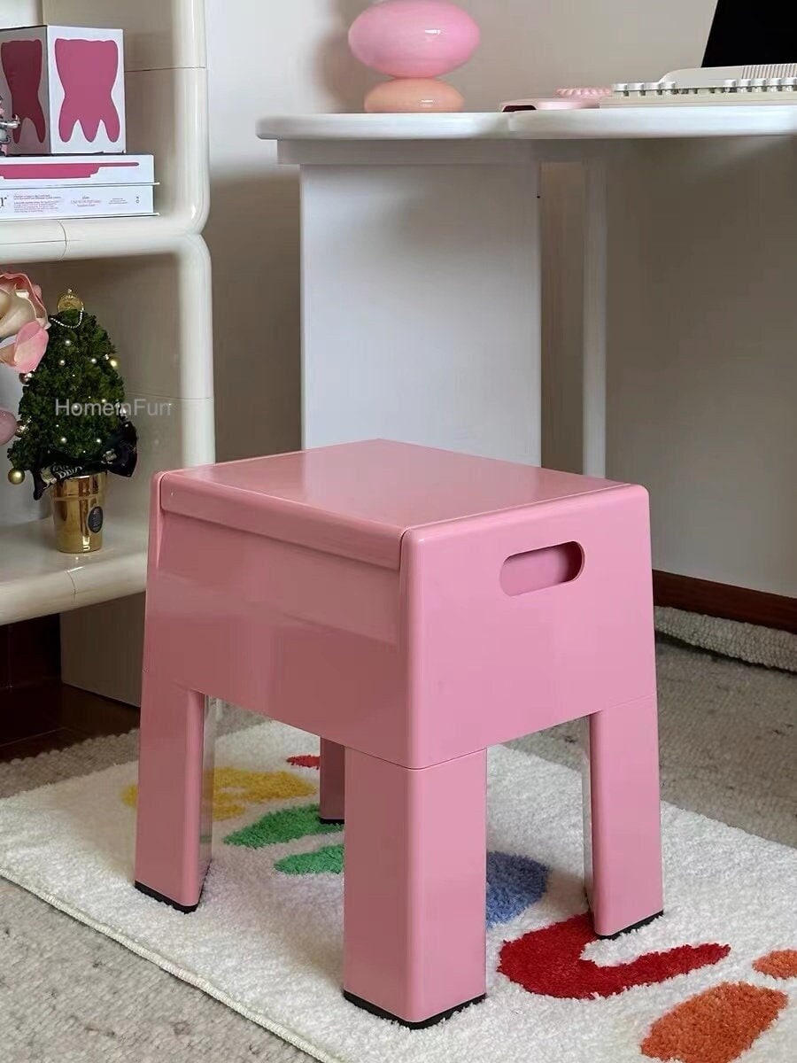 Playful Storage Stool Side Table