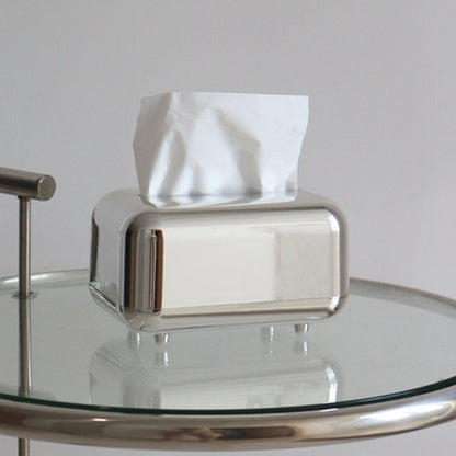 Silver Decorative Tissue Box Cover