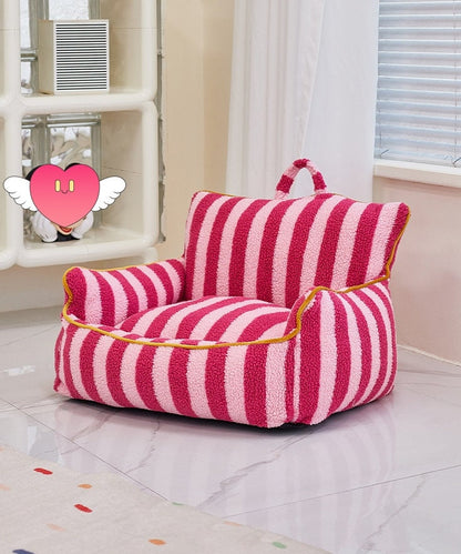 Cute Striped Lazy Sofa Pet Chair