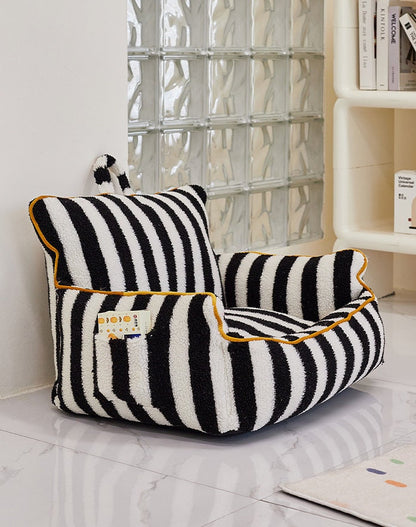 Cute Striped Lazy Sofa Pet Chair