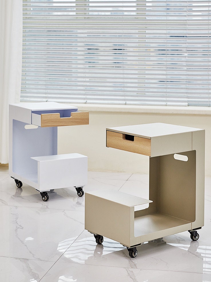 Rolling Side Table Bar Cart