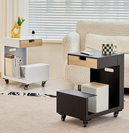 Rolling Side Table Bar Cart