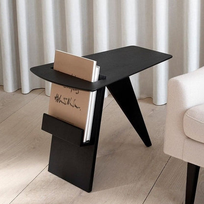 Japanese Stylish Built-in Rack Side Table