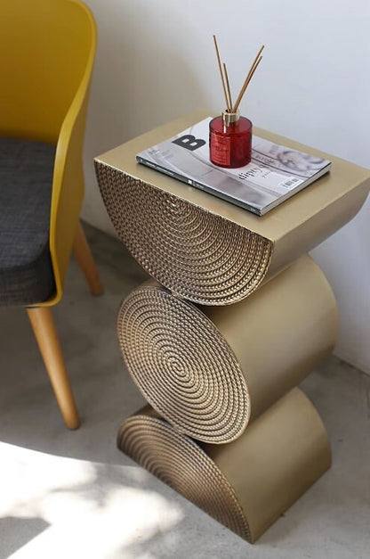 Modern Woven Side Table End Table